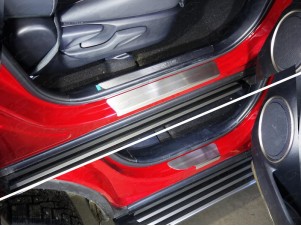 Накладки на пороги лист шлифованный 4шт для Lexus NX № LEXNX17-06